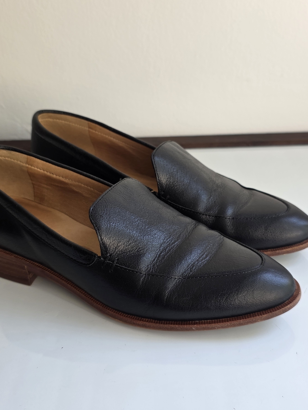 Madewell Black Leather Women's Loafers